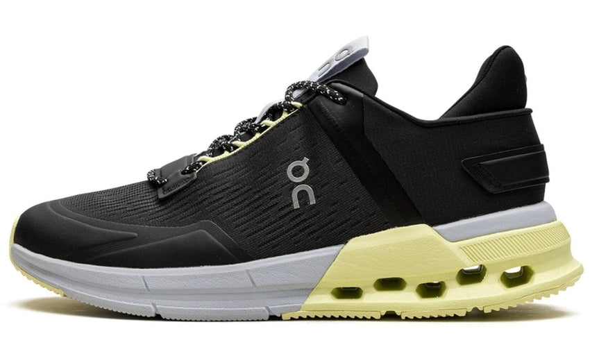 On Running Cloudnova Flux "Black/Hay" sneakers